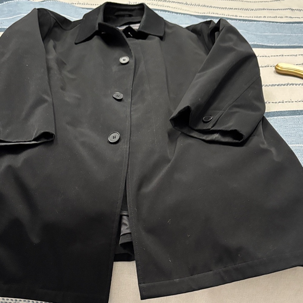 Kenneth Cole Black Trench Coat